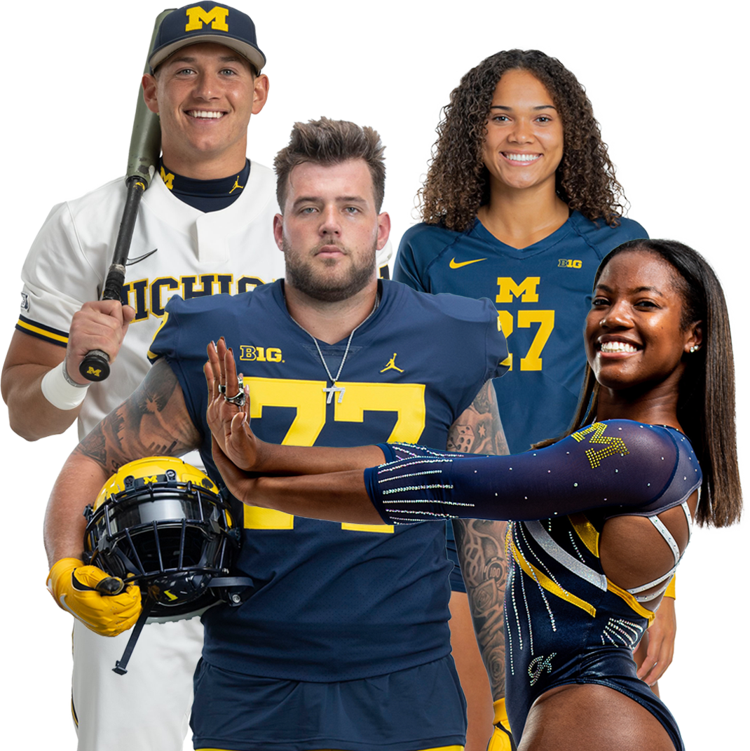 UM Athlete Hero Collage