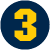 UM-The Block-Michigan Colors - Numbers_Maize Three